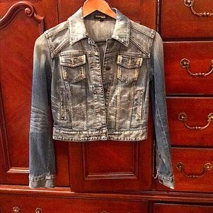 Express Denim Jean Cropped Jacket **Size S**